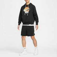 Nike Dri-Fit Standard Issue透氣速乾針織純色舒適百搭籃球褲 男款 黑色 - 黑色 - 查看 5