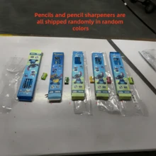 Disney 12支/盒 新款可爱史迪奇铅笔，HB铅笔带橡皮擦，随机发货，适合小学生和儿童 - 多色 - 查看 6