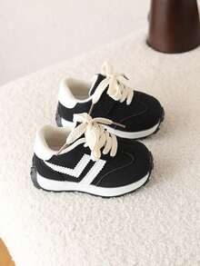 1双婴儿运动鞋，秋冬新款软底幼儿鞋，男童运动鞋，女童运动鞋 - 黑色 - 查看 6