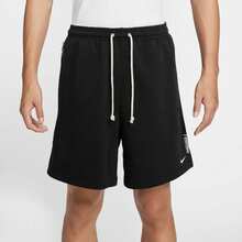 Nike Dri-Fit Standard Issue透氣速乾針織純色舒適百搭籃球褲 男款 黑色 - 黑色 - 查看 3