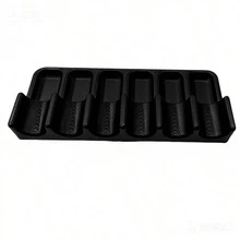 Portable Plastic 6-Hole Paintbrush Storage Box - Heavy-Duty Electric Paintbrush Holder, Smooth Surface, Compact & Portable, Suitable For Watercolor, Acrylic, Oil Painting Brushes - Lightweight & Durable, Ideal For Artists, Hobbyists, Travelers, Portable Brush Organizer, Art Studio Supplies - Multicolor - View 9