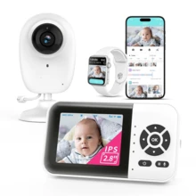 360° Panoramic WiFi Monitoring Camera 2K/1296P Color Night Vision AI Crying And Barking Detection + Auto Tracking Two-Way Audio Call Cloud/SD Storage Privacy Encryption Compatible With Alexa Baby Pet Elderly Indoor Security Monitor - 白色 - 查看 13