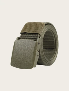 Nylon Canvas Breathable Military Tactical Belt For Men, With Plastic Buckle - Multicolor - View 5