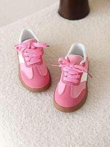 1双儿童运动鞋，新款春秋季女童休闲鞋，运动鞋，男童训练鞋 - 粉色 - 查看 5