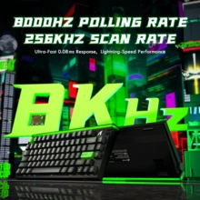 ATTACK SHARK R85 HE 快速触发键盘，采用磁力开关，配备定制灯箱，75% 有线机械键盘，8KHz 轮询率，0.005mm RT 精度，兼容 RT/SnapTap/DKS/MT/TGL 等多种键盘布局协议。 - 彩色 - 查看 5