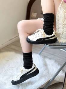 PUMA Caven 2.0 Buck Comfortable, Versatile, Thin-Soled, Durable Low-Top Sneakers, Unisex, Brown - White Black - View 1