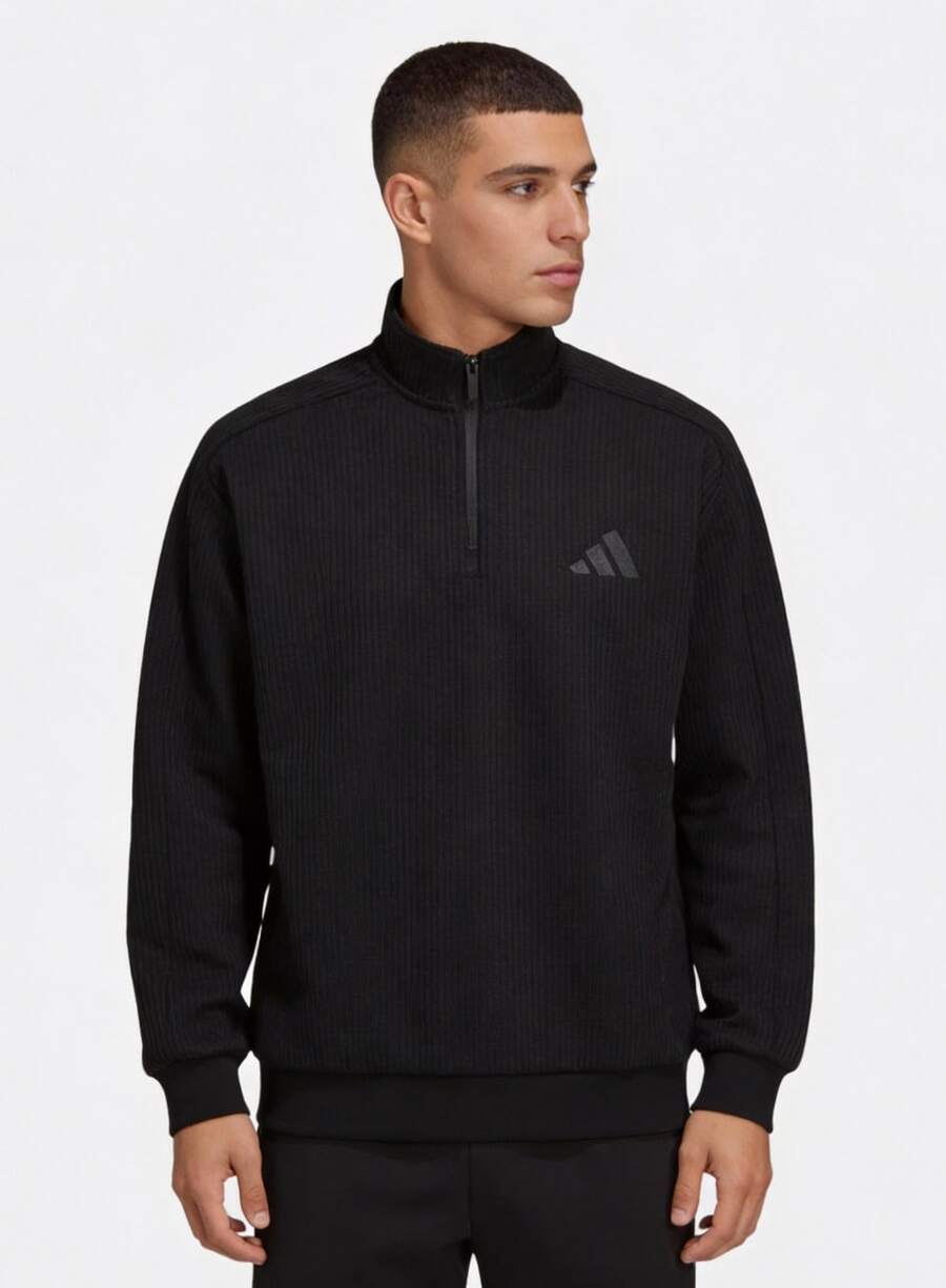 adidas BASKETBALL BB ACT GFX SS M 柔軟舒適籃球運動連帽衛衣 男款 - 黑色 - 查看 1