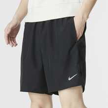 Nike Dri-Fit AS M NK DF CHALLENGER SHORT 7U 純色Logo標識運動五分休閒短褲 男款 黑色 - 黑色 - 查看 7
