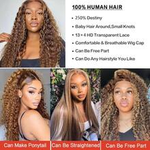 38 Inch 5x5 HD Lace Closure Wigs Human Hair 5x5 Water Wave Closure Wigs 250% Density Deep Curly Closure Wig Wet And Wavy Water Wave Lace Front Wigs Human Hair Pre Plucked Glueless Deep Curly Wig Parties Travel Birthday Celebrations Cosplay Graduations Weddings Back To School Daily Life - S4/27 - 查看 7