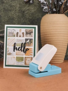 1pc Square Hole Punch Tool, Suitable For Crafts, Scrapbooking, Card DIY, 1x1 Inch Equilateral Square - Multicolor - View 5