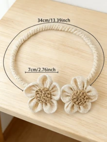 Handgefertigte Blumen Vorhang Raffhalter, dekorative Vorhang Raffhalter, elegante Blumen Vorhang Raffhalter, geeignet für das Schlafzimmer - Mehrfarbig - Übersicht 2