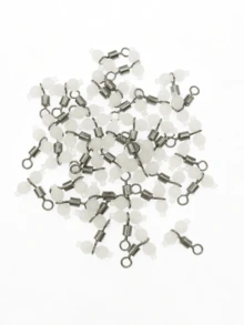 20pcs Luminous Gourd Swivel Snap Clips Fishing Line Splitter Swivels Saltwater Fishing Tackle Accessories - White - View 5