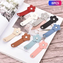 4/8个随机颜色可爱花朵图案手工防缠绕线缆整理器，适用于手机、充电器和耳机线，是居家、办公和旅行的理想礼物。 - 彩色 - 查看 13