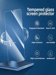 4 piezas de protección de pantalla de vidrio templado cristal claro compatible con Samsung Galaxy S26 S25 S24/compatible con iPhone 17 16/compatible con HUAWEI/Honor/compatible con Xiaomi 15T/Poco/Redmi Note 15 cobertura completa dureza 9H antihuellas - transparente - Ver 5