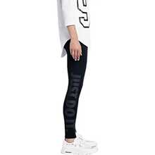 Quần tập yoga/thể dục cạp cao in logo Nike Sportswear, màu đen. - màu đen - Xem 5