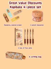 12pcs/30pcs Capybara Themed Pencils With Erasers, Great For Artists And Students, Featuring Adorable Capybara Illustrations, Suitable For Back To School, Student Supplies, Holiday Gifts - Multicolor - View 16