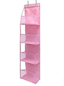 1pc Over-The-Door Snack & Cosmetic Organizer Rack, Large Capacity Mesh Storage Rack With Transparent Pockets, Suitable For Kitchen, Bathroom, Closet, Bedroom, Dorm, Diaper & Toy Storage - Black - View 8