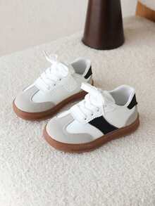 1 Pair Children's Casual Sneakers, Spring/Autumn New Girls Shoes, Boys Shoes, Trainers - Beige - View 2