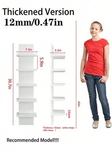 Multi-Layer Corner Shelf, Floating Corner Shelf, Wall-Mounted Storage Organizer Rack, Made Of PVC Material, Easy To Assemble, Multi-Layer Wall-Mounted Shelf, Suitable For Bedroom, Bathroom, Kitchen, Office, Living Room, Room, Bookshelf, Etc. An Ideal Choice For Autumn Decoration, Canvas Wall Art, Home Christmas Decoration, Outdoor Decoration, Wall Decoration, Home Decoration. Suitable For Placing Small Decorative Items (1 Pc). (High-Quality PVC Material, Non-Wooden - Waterproof And Easy To Clean) - Multicolor - View 15