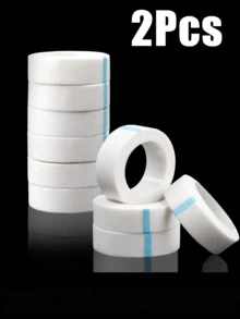 2-8片装睫毛嫁接胶带，微孔胶带，用于睫毛嫁接的粘性布胶带，0.5英寸 x 10码 - 白色 - 查看 5