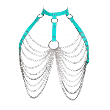 Punk Gothic Style Women's Body Harness, Hollow Cage Design, Adjustable Shoulder Straps, Perfect For Parties, Halloween, Christmas, Balls And Nightlife, Lightweight Asian Style - Black - View 8