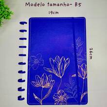 Caderno Inteligente De 10 Discos B5 Floral 80 folhas - Floral - Visão 3