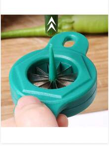 1pc Stainless Steel Scallion/Onion Slicer, Vegetable Cutter, Kitchen Tool, Kitchen Gadget, Kitchen Accessory - Multicolor - View 4