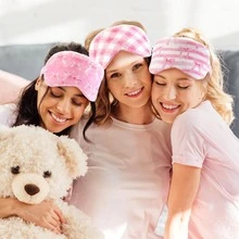 6pcs/3pcs/1pc Soft Sleep Eye Mask, Plush Plush Eye Mask, Comfortable Sleep Mask For Travel, Nap, Party, Women, Random Pattern - Mesh Bow - View 4