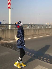 Quần tập thể dục dáng ôm in logo Trefoil của adidas Originals, dành cho nữ, màu đen. - màu đen - Xem 7