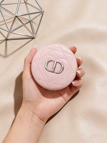 Christian Dior Pink Heart-Shaped Handheld Mirror/Compact Makeup Mirror - Pink - View 1