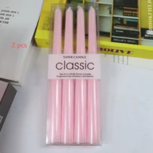 4pcs 10inch Tapered Regular Candles, Light/Dark Pink/Muted Color Series, Suitable For Home Decor, Wedding Decor, Dining Table Decor, Best Friend Gifts, Women's Gifts, Winter Gifts, Birthday Decor, Candlelight Dinner, Candle Holders, Banquet, Wedding, Valentine's Day, Unscented Candles, Romantic Decorations, All Season - Multicolor - View 34