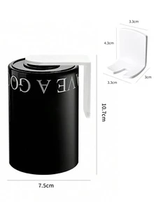 1pc Magnetic Hanging Rinse Cup, Minimalist Toothbrush Holder, Home Bathroom Sink Cup Rack, Bathroom Decor, Autumn Decor, Halloween Gift, Christmas Gift - Multicolor - View 13