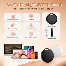 RSH 双系统设备智能迷你追踪器，支持iOS和安卓系统，短距离实时定位，物品查找器，高分贝防丢提醒设备，CR2032可更换电池，无需网络，无需安装APP，永久免费 - 彩色 - 查看 5