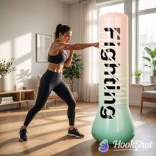 1.5m Inflatable Punching Bag PVC Boxing Training Sandbag Adjustable Weight Freestanding Punch Bag For Practicing Karate - Multicolor - View 2