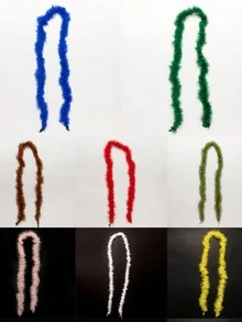 1 pieza Bufanda de plumas, Bufanda de plumas de carnaval, Decoración de festival, Accesorio de disfraz de fiesta DIY, Bufanda de plumas de colores, Decoración de bufanda, Adecuado para fiesta de cumpleaños, Halloween, Navidad, Carreras, Té de la tarde, Nochevieja, Concierto, Decoración del hogar, Boda de baile, Actuación en el escenario, Disfraz y accesorios de carnaval, Suministros para fiestas, Despedida de soltera, Accesorios de fotografía, Carnaval de San Valentín. Estilo bohemio (estilo aleatorio) - Multicolor - Ver 16