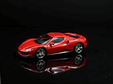 Bburago 1/43 Ferrari 296GTB Die-Cast Model Car, A Collectible And Toy, Suitable As A Holiday Gift. - Red - View 4