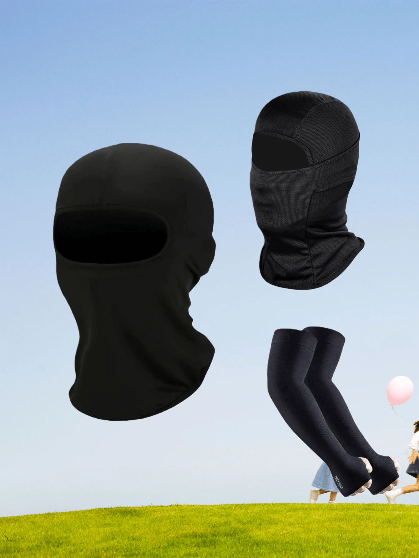 Unisex Neck Gaiter Face Mask Arm Sleeves, Summer Cooling Neck Warmer For Cycling, Skiing - Multicolor - View 1