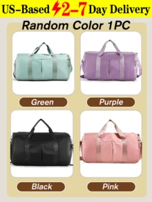 Large-Capacity Waterproof Gym Bag Dry/Wet Separation Weekend Bag Multi-Function Portable Shoulder Bag Suitable For Business Vacation Outdoor Skiing  Fitness Travel And More Can Serve As An Overnight Bag  Carry-On Luggage  Or Sports Bag Organize School Supplies  Back-To-School Luggage  Weekend Getaway Bags  Hospital Bags  Holidays  And Spring Break - 彩色 - 查看 15