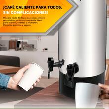 Cafetera Industrial Percoladora 45 Tazas con Doble Dispensador, Acero Inoxidable Adir - Plateado - Ver 8