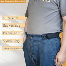 1/2pcs Adjustable Button Extender, Metal Hook Elastic Waistband, Convenient, Adjustable Iron Hook, Lazy Belt, Hook And Loop, Elastic, Unisex, Hook And Loop Waist Buckle, Casual And Convenient Adjustable - Multicolor - View 2