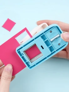 1pc Square Hole Punch Tool, Suitable For Crafts, Scrapbooking, Card DIY, 1x1 Inch Equilateral Square - Multicolor - View 3