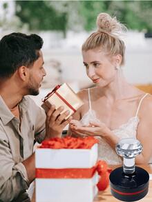 1pc Personalized Custom Round Design Wedding Stamp, Red/Black Ink, Auto-Inking Photo Stamp, Anniversary Stamp, Personalized Wedding Stamp, Pet Stamp, Text Stamp, Date Stamp, Contract Stamp, Wedding Stamp, Personalized Name Stamp, Custom Address Stamp, Customizable Signature Stamp, Business Personalized Stamp, Birthday Gift, Bride & Groom, Envelopes, Parties, Engagement Stamp, Wedding Stamp, Special Stamp. - Multicolor - View 10