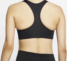 Nike Dri-Fit Swoosh 速乾中度支撐一片式胸墊 運動內衣 女款 黑色 - 黑色 - 查看 4
