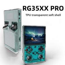 DATA FROG Clear TPU Protective Case For Anbernic RG35XX PRO Handheld Game Console Anti-Scratch Soft Cover - Multicolor - View 3