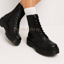 Women Fashion Boots - 黑色 - 查看 2