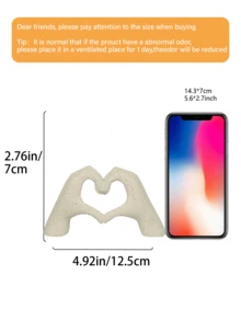 1件 手勢桌面雕塑心形裝飾品，骷髏情侶雕像，創意婚禮居家桌面裝飾，心形手掌小雕塑，適用於客廳、書架、咖啡桌中心裝飾，居家裝飾、臥室裝飾、辦公室與學生理想之選 - 彩色 - 查看 12