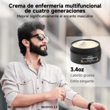 El bálsamo para barba MOPOYAT de 4.ª generación limpia profundamente, ilumina y realza el brillo de la barba. Sin alcohol. Disponible exclusivamente para Halloween, por tiempo limitado. - 1 pieza - Ver 4