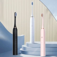 Cepillo de dientes eléctrico, limpieza profunda + vibración suave, disponible en tres colores, resistente al agua + lavable a máquina + fácil de limpiar. Resuelve los problemas de limpieza inadecuada e higiene bucal. Una herramienta práctica para el cuidado personal, adecuada para el uso diario y los viajes. - Blanco - Ver 2
