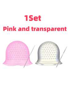 Bộ mũ nhuộm tóc tái sử dụng kèm móc kim loại, dụng cụ tạo kiểu chuyên nghiệp và phụ kiện cho tóc thường, bộ dụng cụ nhuộm tóc nhẹ. - Nhiều màu - Xem 10