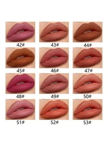 12pcs/Set Velvet Matte Lip Liner Pencils, Smooth High Pigment Lip Makeup Pencils - Nhiều màu - Xem 5